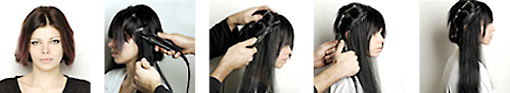 Great Lengths Keratin Fusion hair extensions - how we apply them to your hair